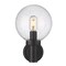 Z-Lite Laurent Outdoor Wall, 1-Light, 8 In.W x 9 In.L x 12.5 In.H, Black/Clear Seedy 599M-BK - alternate 5